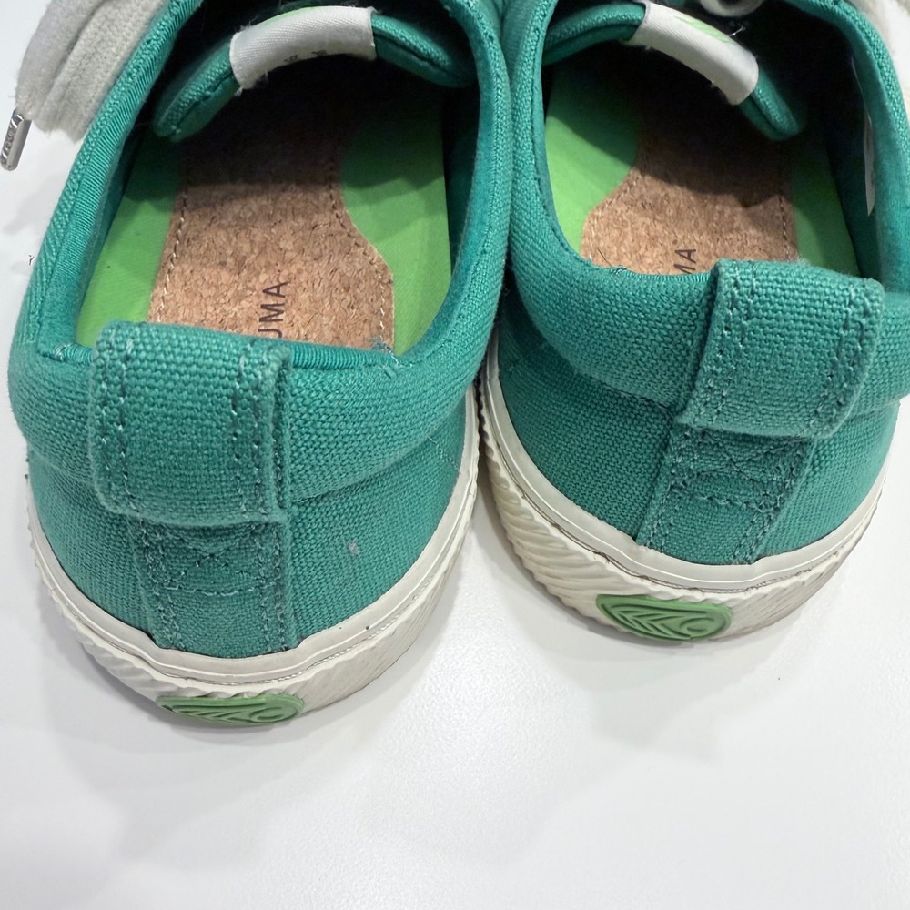 Cariuma OCA Low Green Canvas Sneakers Mens 8 Womens 9.5 Low Top Shoes 100103E01M - Picture 4 of 8